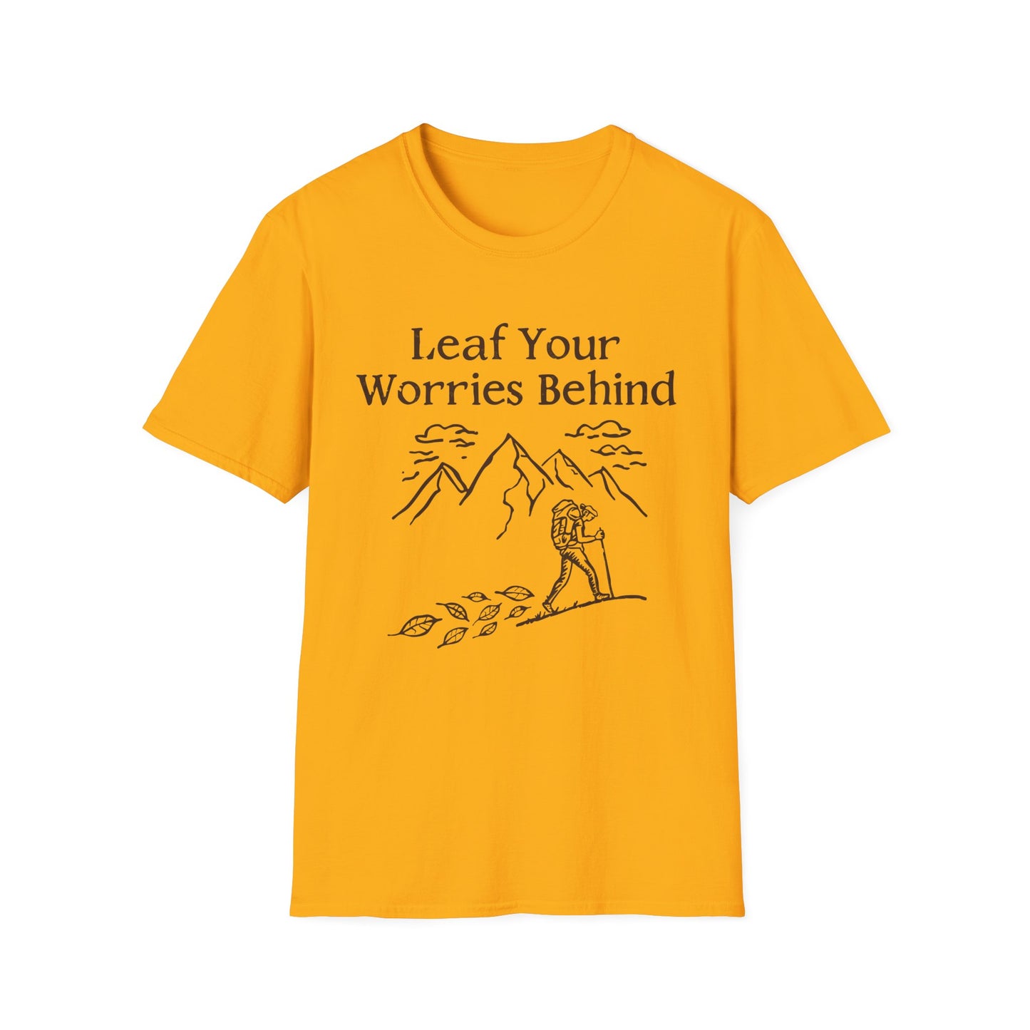 'Leaf your worries behind' Camping T-Shirt