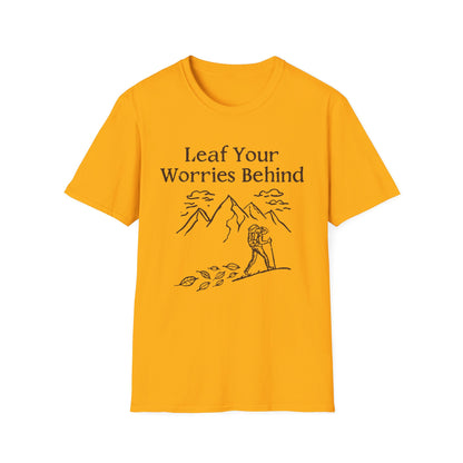 'Leaf your worries behind' Camping T-Shirt