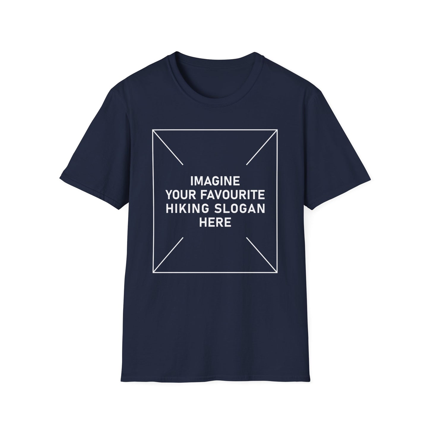 'Imagine Your Favourite Hiking Slogan Here' T-Shirt