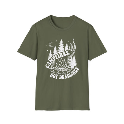 'Campfires, Not Deadlines' T-Shirt