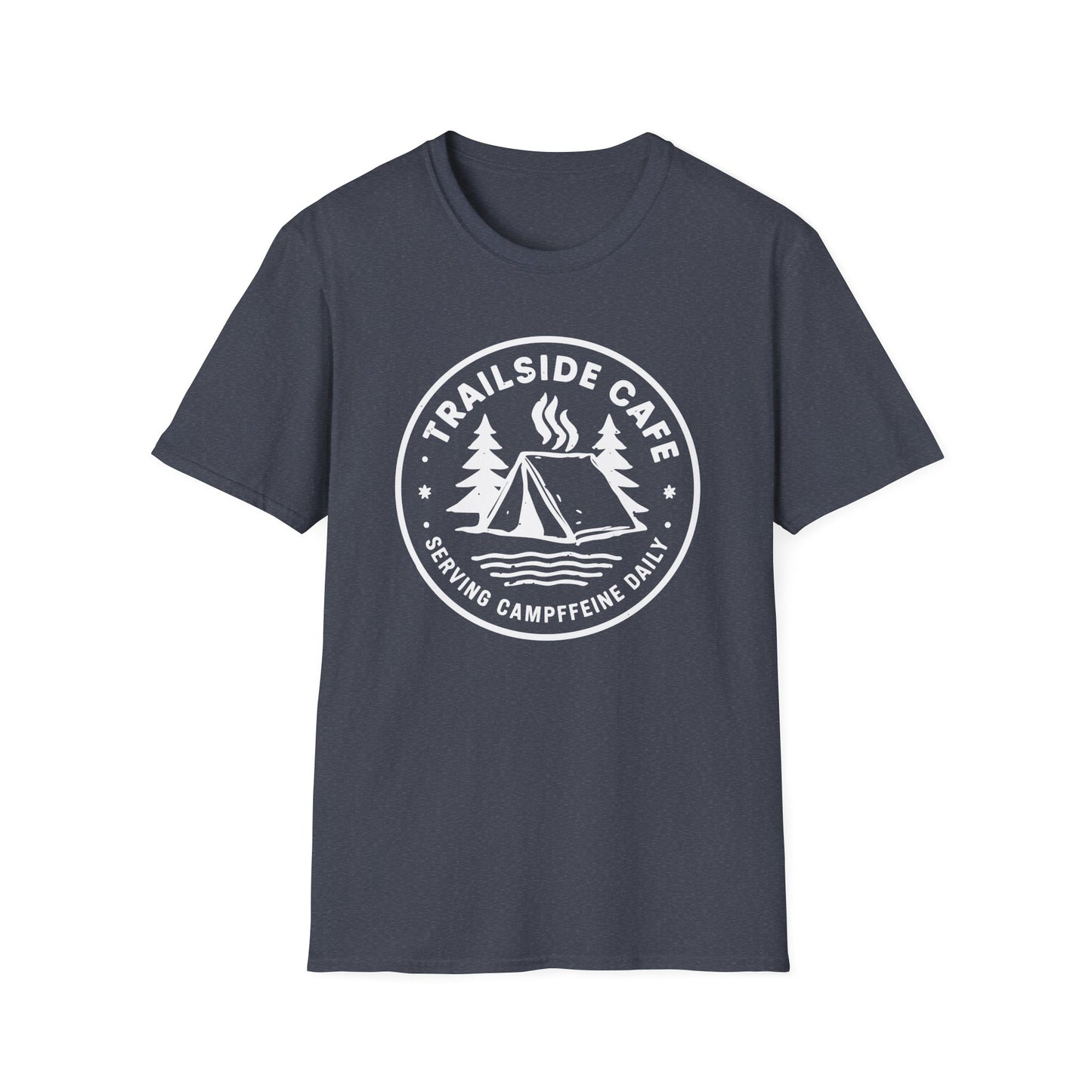 'Trailside Café – Serving Campffeine Daily' T-Shirt