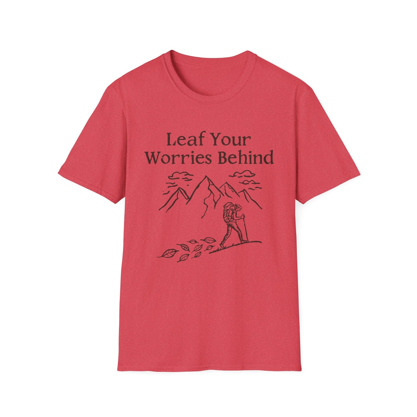 'Leaf your worries behind' Camping T-Shirt