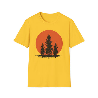 Pine Trees Sunset T-Shirt