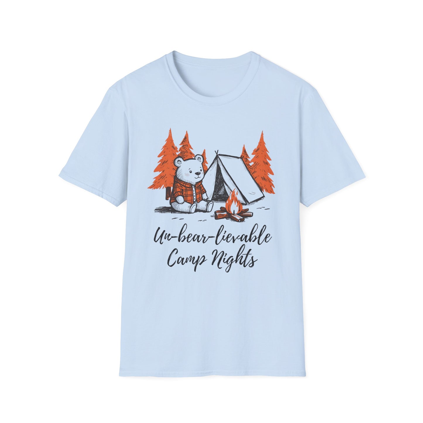 'Un-bear-lievable Camp Nights' Camping T-Shirt
