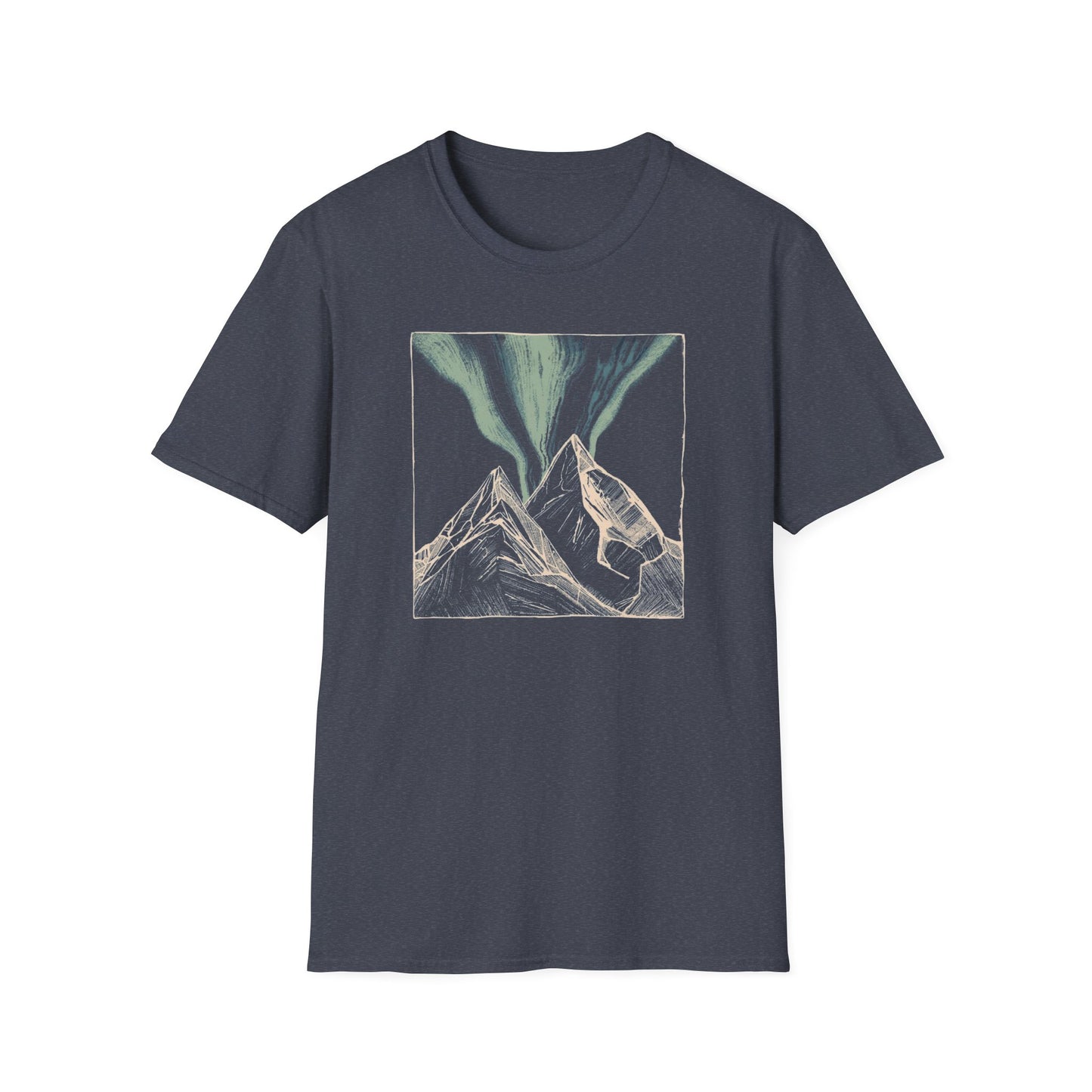 Mountain Aurora Borealis Camping T-Shirt