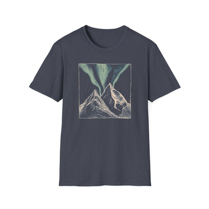 Mountain Aurora Borealis Camping T-Shirt