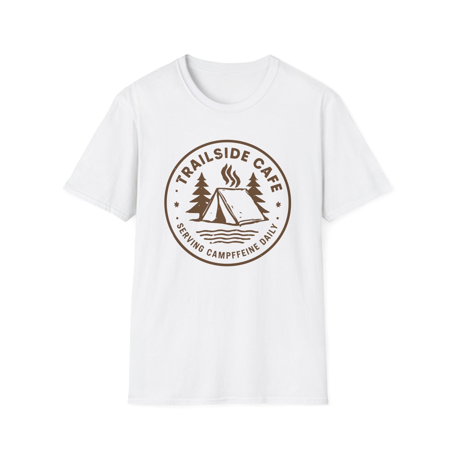'Trailside Café – Serving Campffeine Daily' T-Shirt