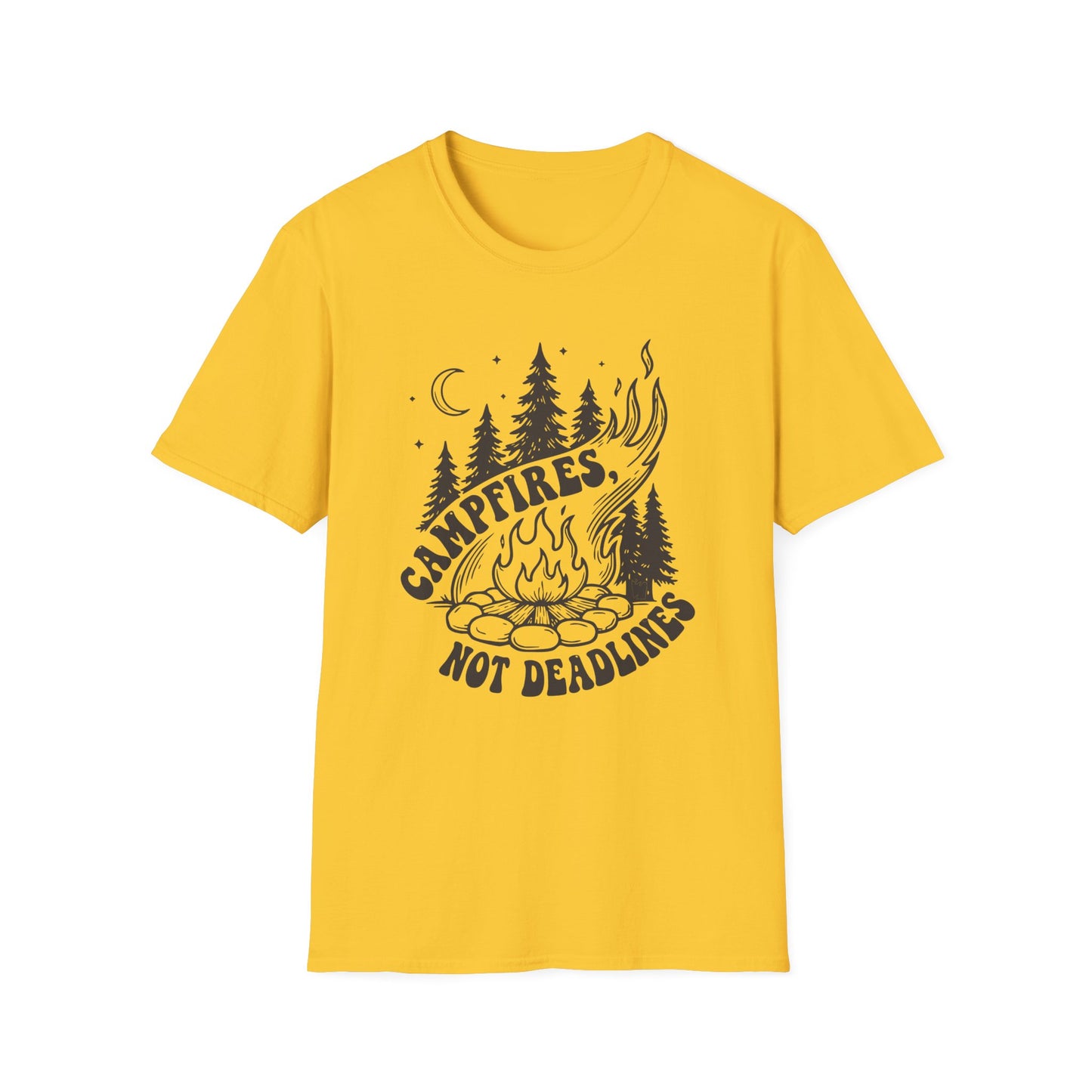 'Campfires, Not Deadlines' T-Shirt