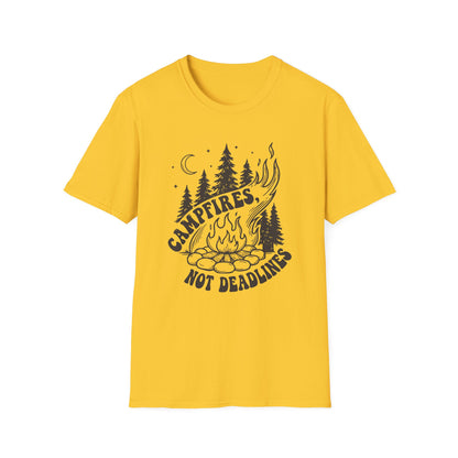 'Campfires, Not Deadlines' T-Shirt