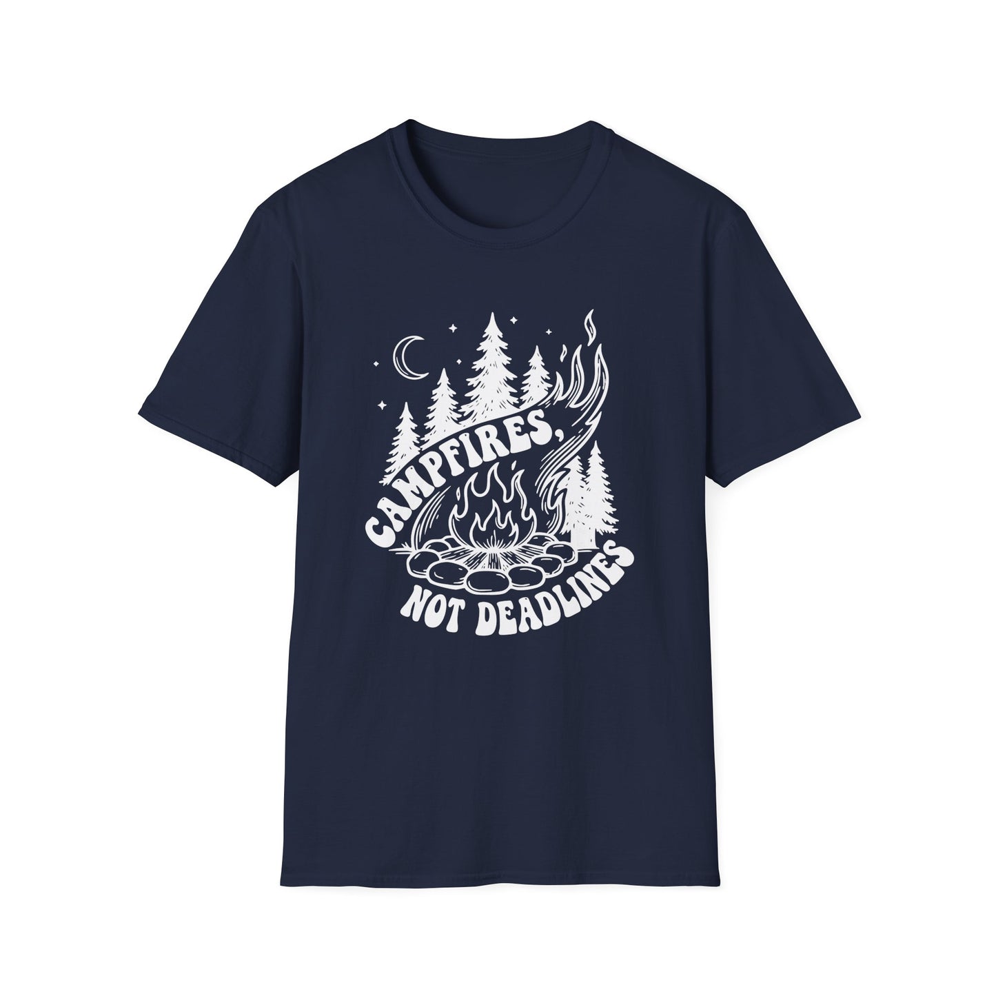 'Campfires, Not Deadlines' T-Shirt