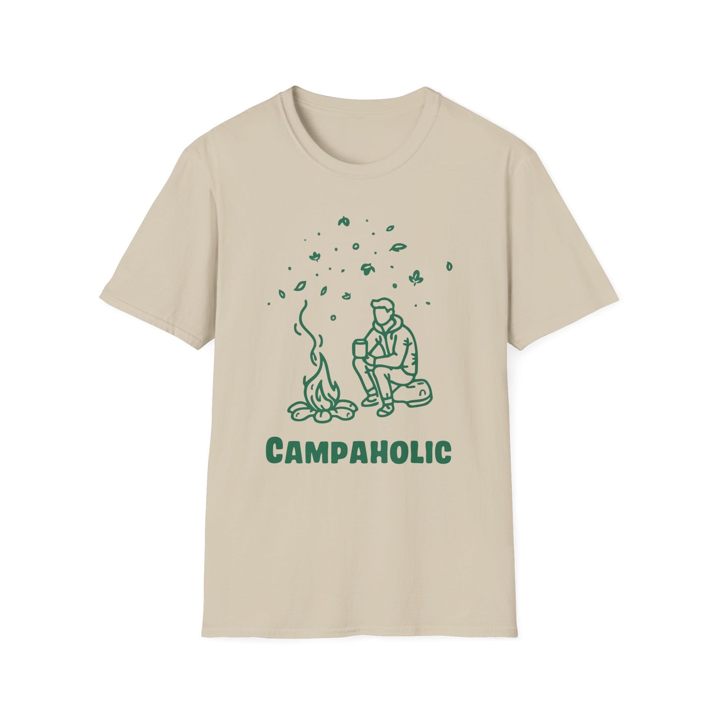Campaholic – Funny Camping & Coffee Lover T-Shirt