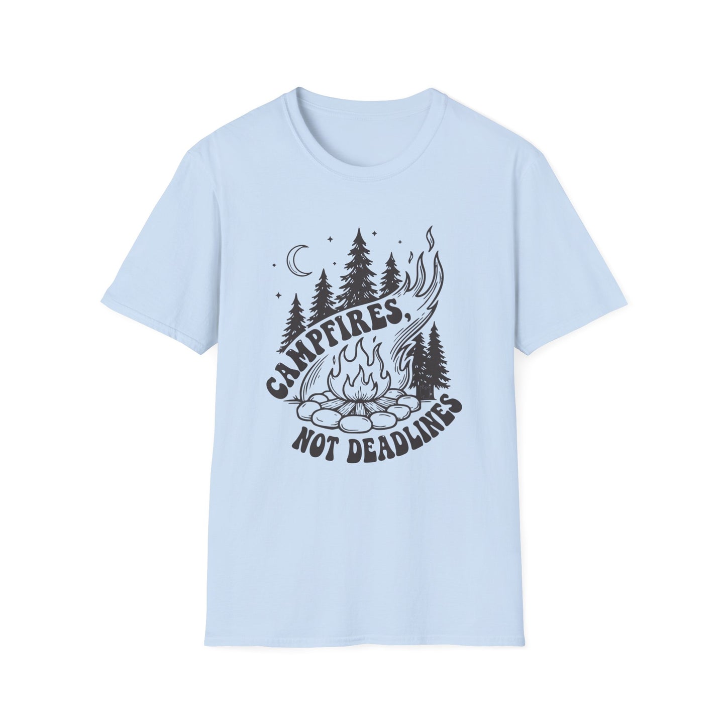 'Campfires, Not Deadlines' T-Shirt