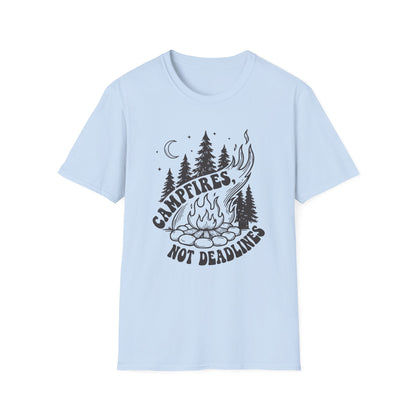 'Campfires, Not Deadlines' T-Shirt