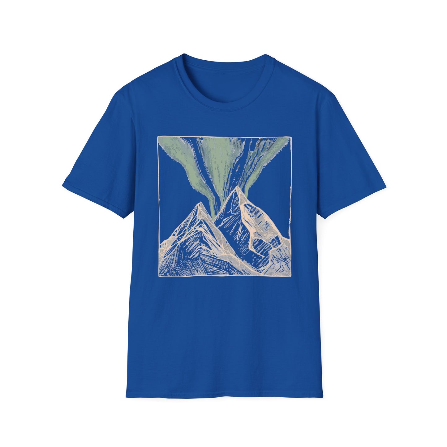 Mountain Aurora Borealis Camping T-Shirt