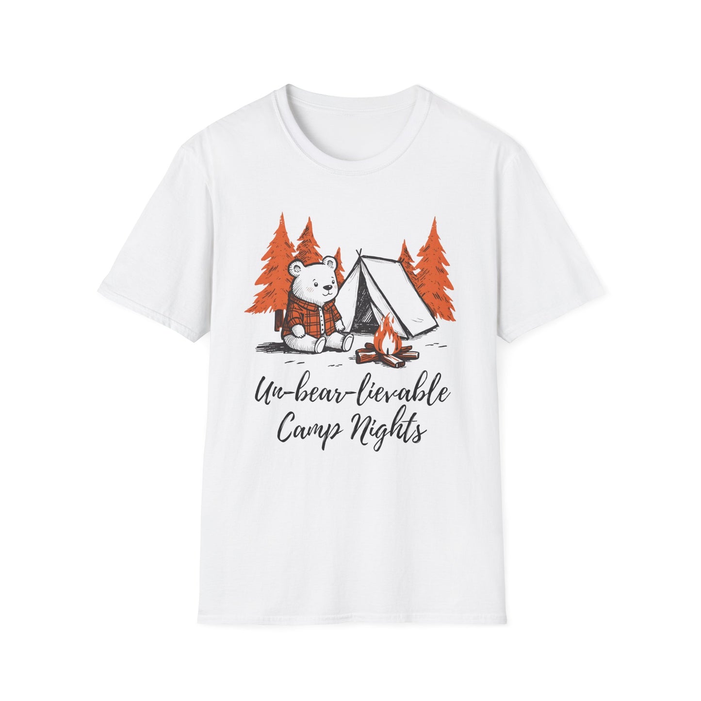 'Un-bear-lievable Camp Nights' Camping T-Shirt