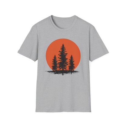 Pine Trees Sunset T-Shirt