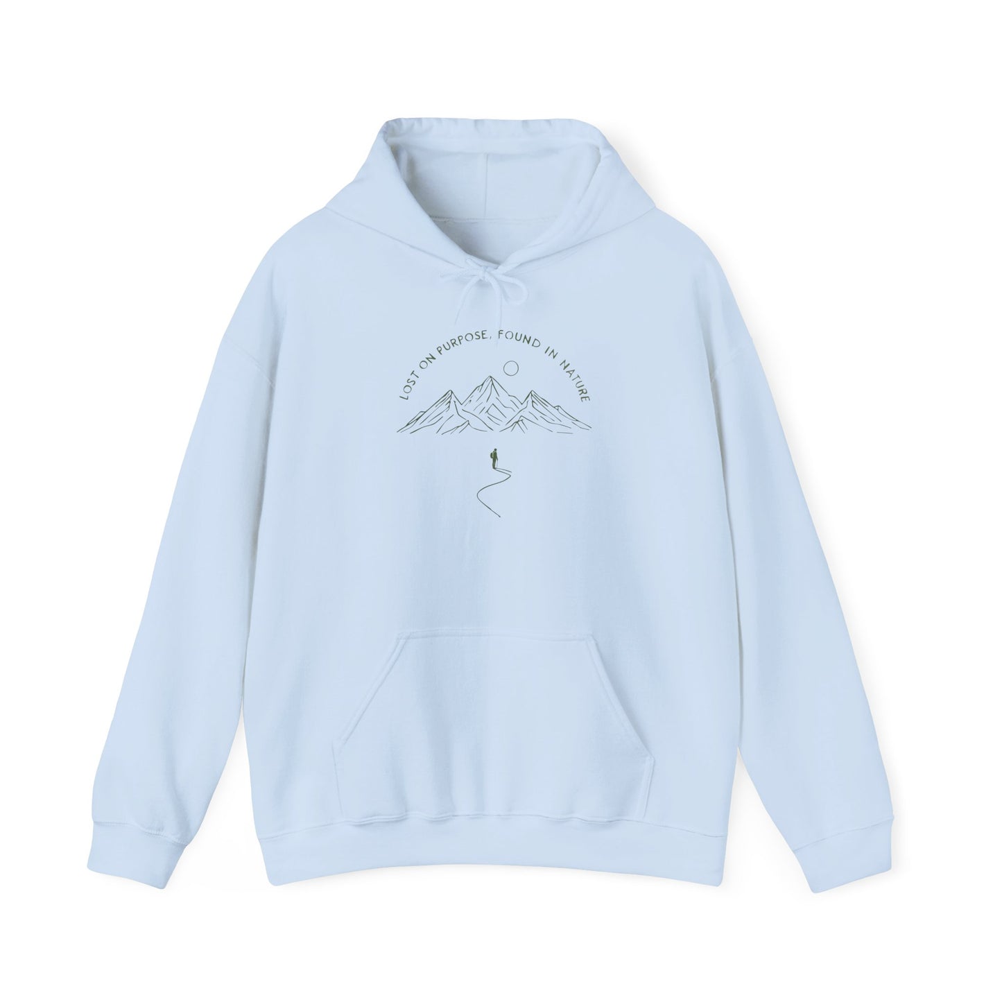 Lost On Purpose Hoodie – Unisex Mountain Camping Sweatshirt