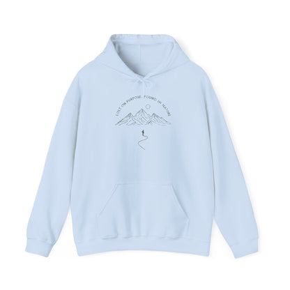 Lost On Purpose Hoodie – Unisex Mountain Camping Sweatshirt