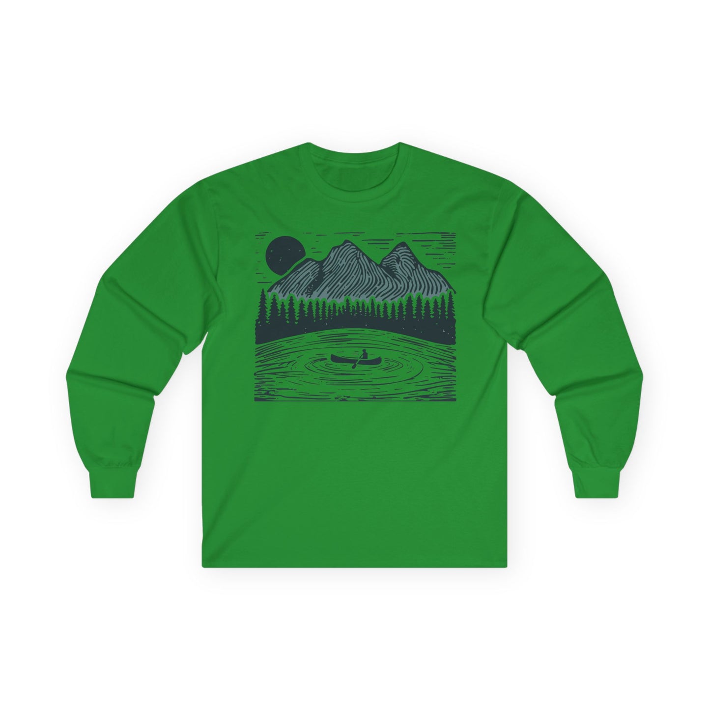 Mountain Lake Long Sleeve Shirt - Canoe Adventure Tee