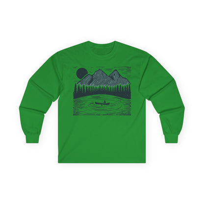 Mountain Lake Long Sleeve Shirt - Canoe Adventure Tee