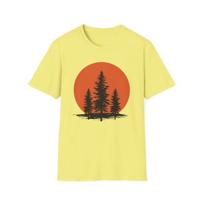 Pine Trees Sunset T-Shirt