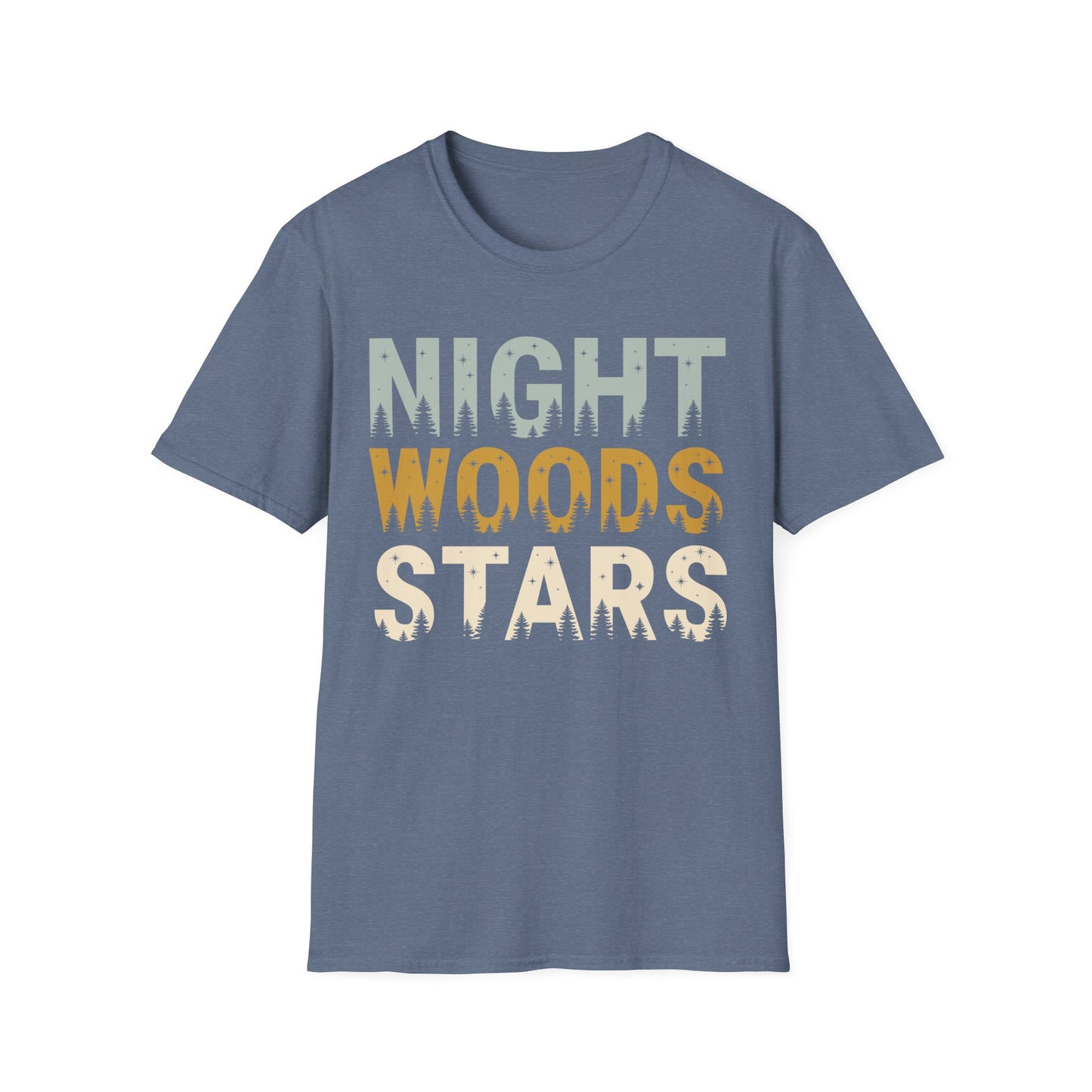 'Night Woods Stars' Camping T-Shirt