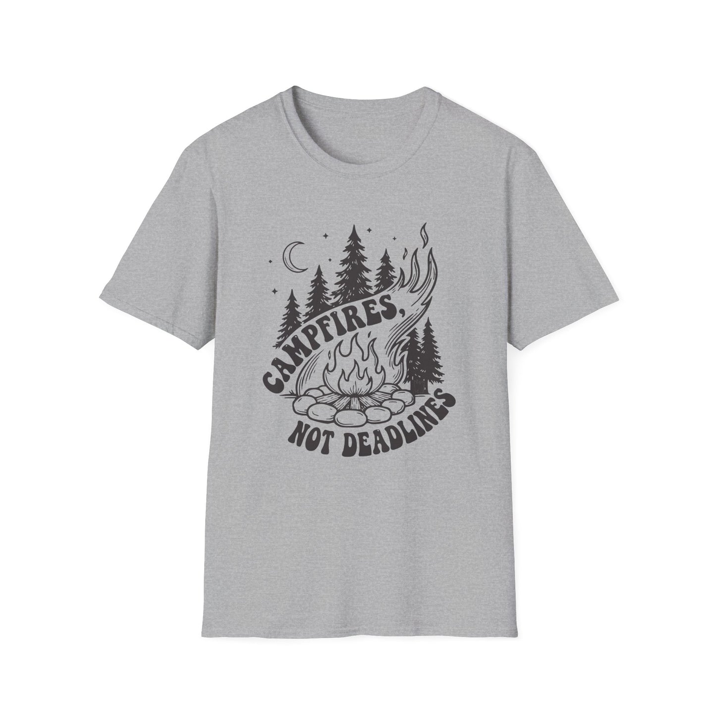 'Campfires, Not Deadlines' T-Shirt