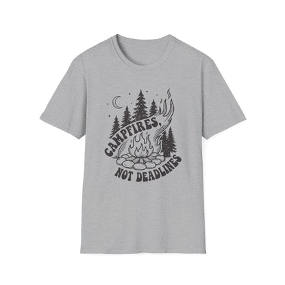 'Campfires, Not Deadlines' T-Shirt