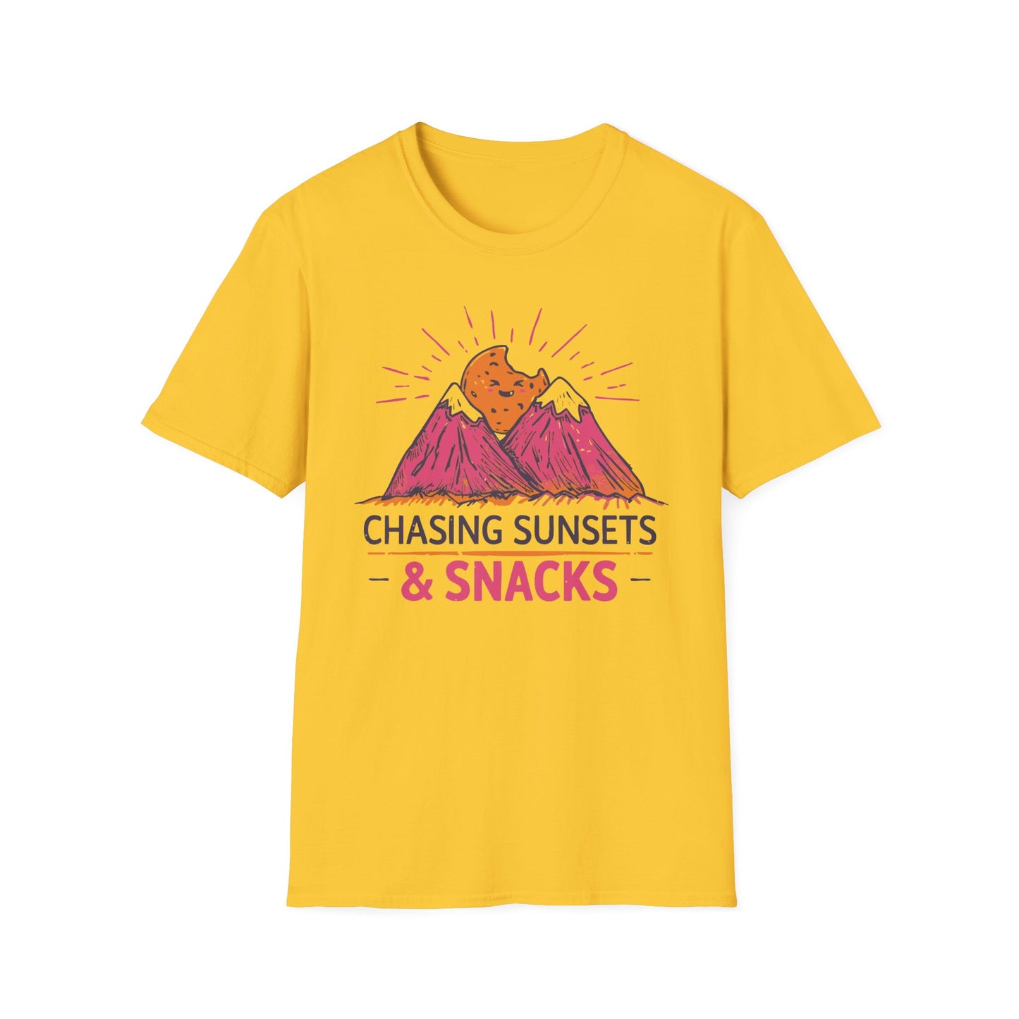 'Chasing Sunsets and Snacks' T-Shirt