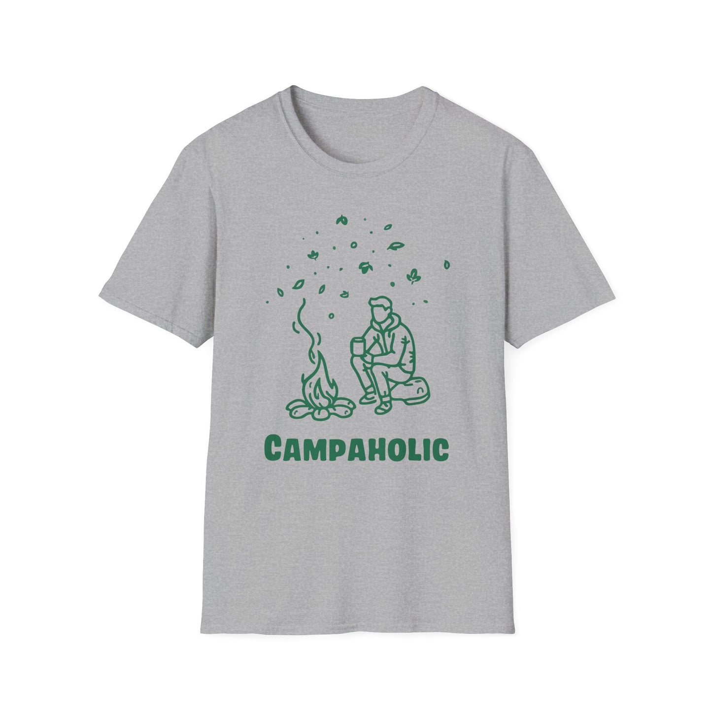 Campaholic – Funny Camping & Coffee Lover T-Shirt