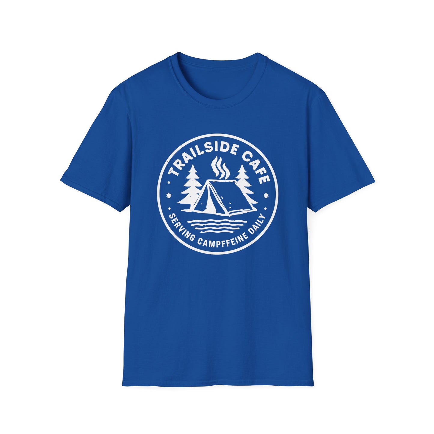 'Trailside Café – Serving Campffeine Daily' T-Shirt
