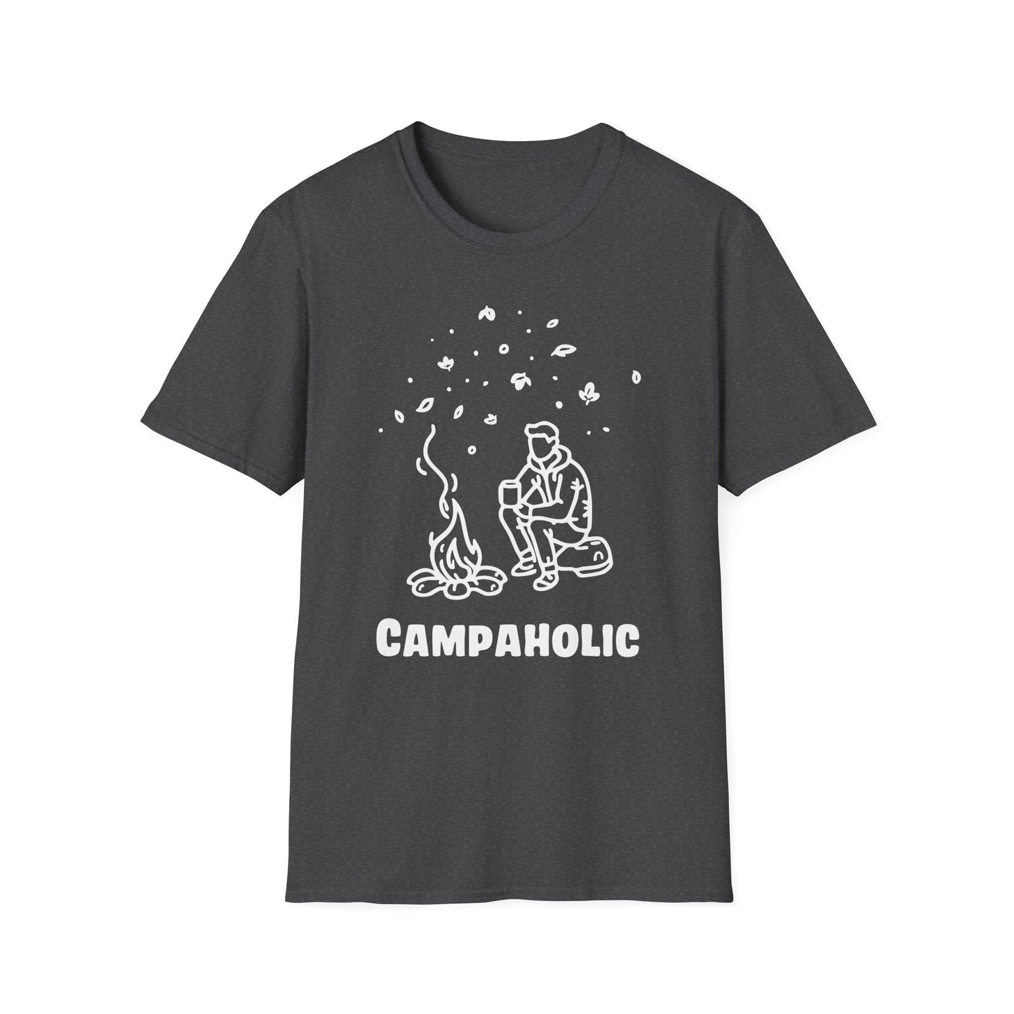 Campaholic – Funny Camping & Coffee Lover T-Shirt