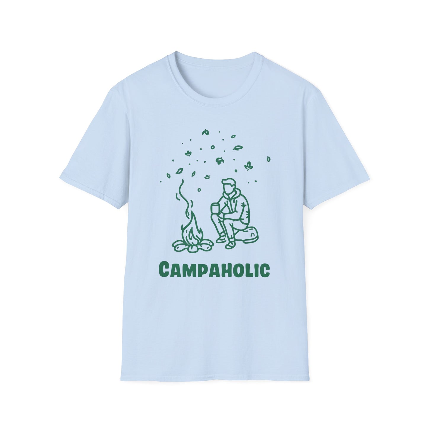 Campaholic – Funny Camping & Coffee Lover T-Shirt