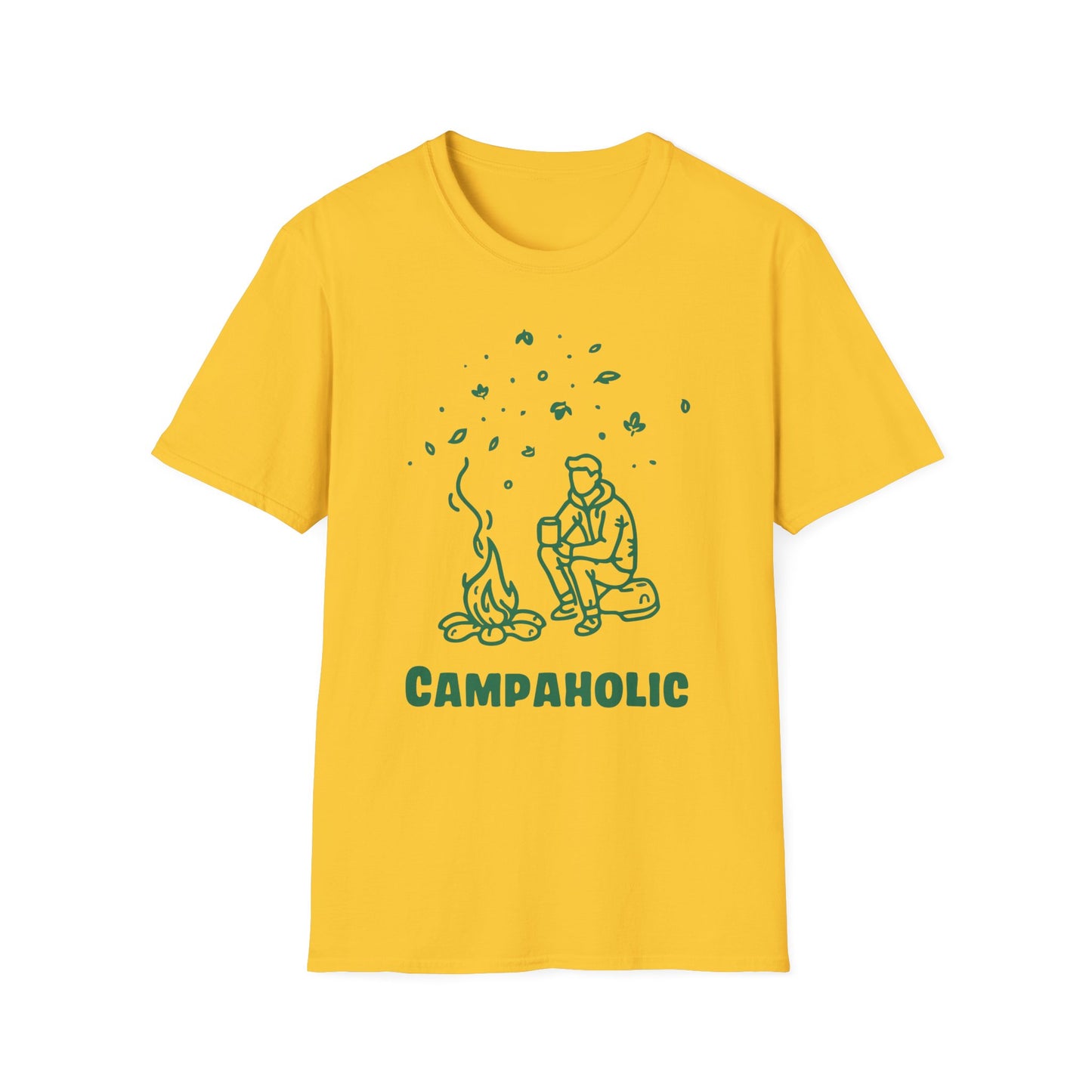 Campaholic – Funny Camping & Coffee Lover T-Shirt