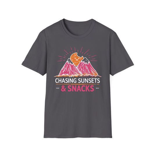'Chasing Sunsets and Snacks' T-Shirt