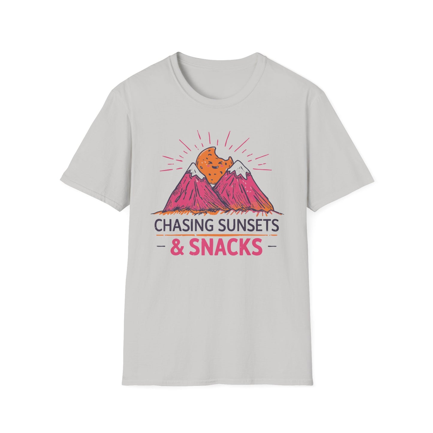 'Chasing Sunsets and Snacks' T-Shirt