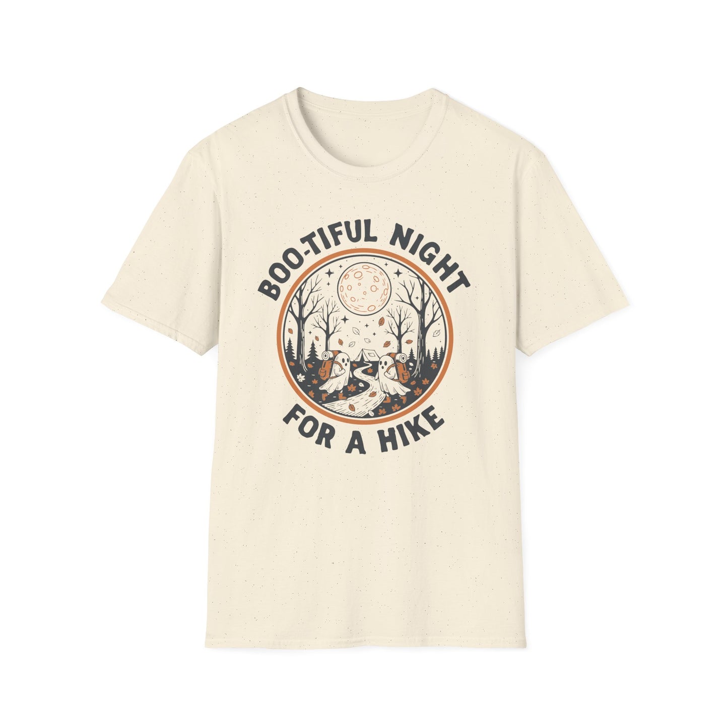 'Boo-tiful Night for a Hike' – Halloween Camping T-Shirt
