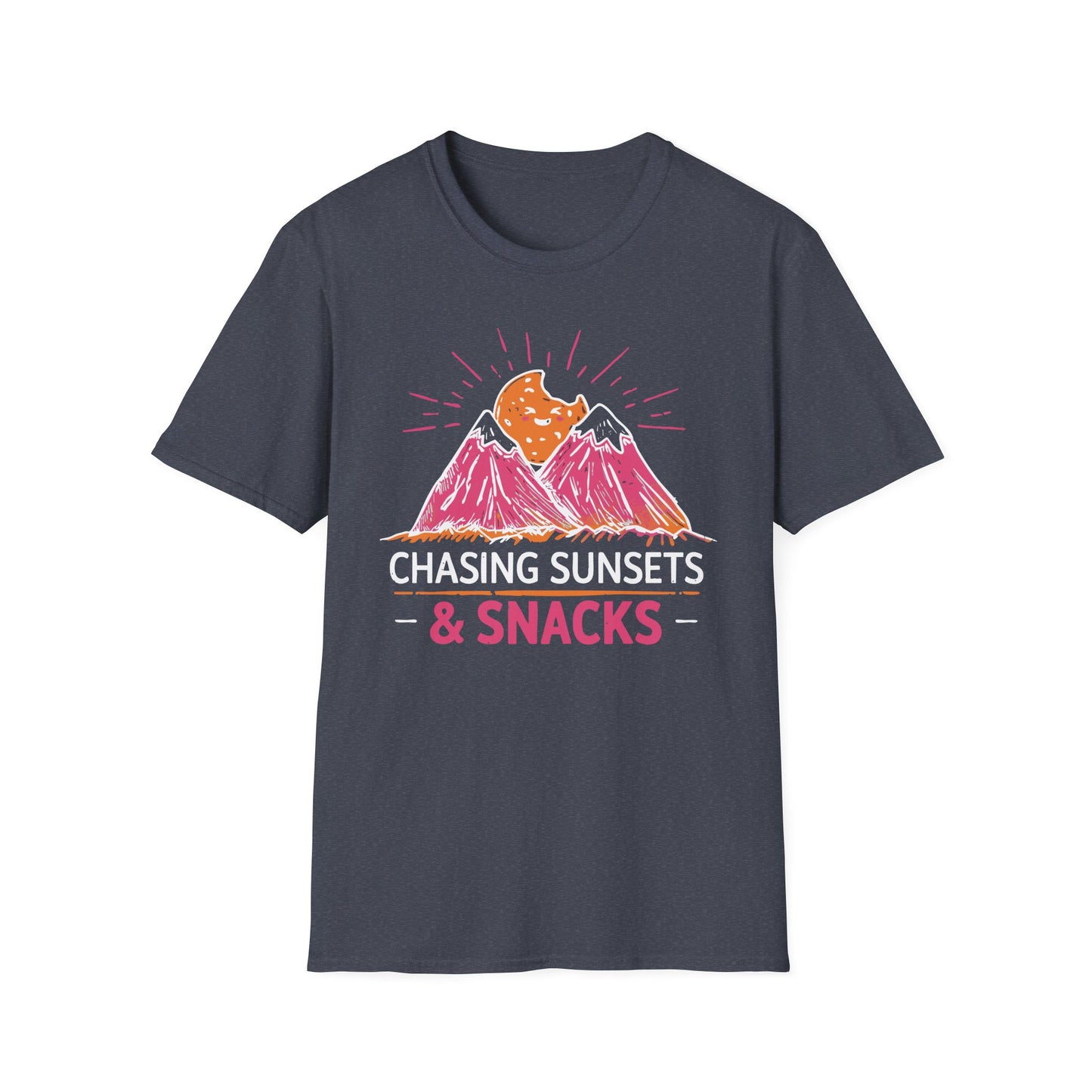 'Chasing Sunsets and Snacks' T-Shirt