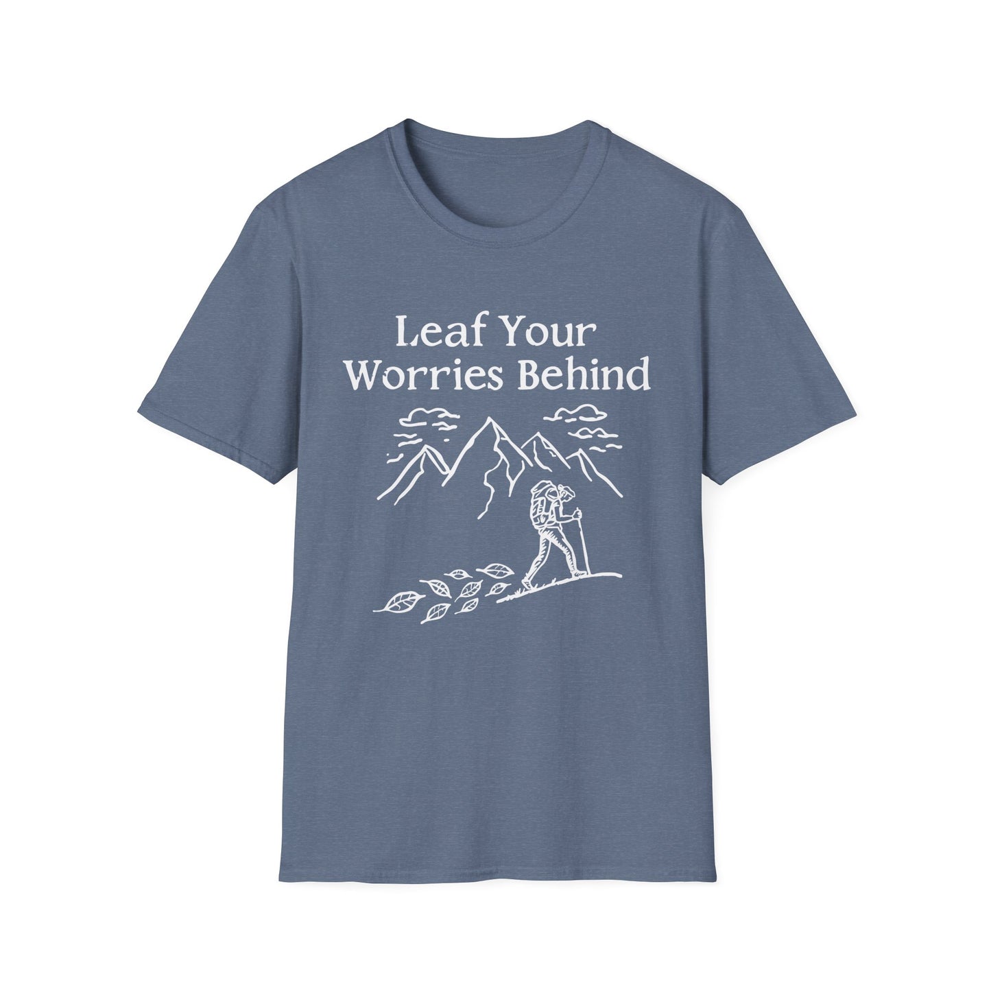 'Leaf your worries behind' Camping T-Shirt
