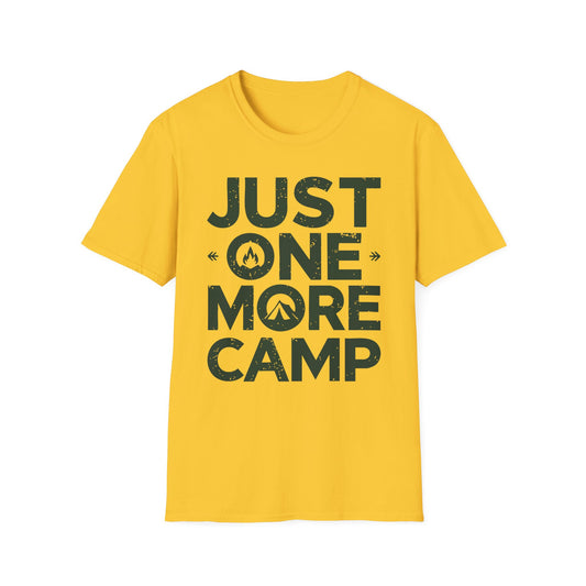 Just One More Camp T-Shirt – Camping & Outdoor Graphic Tee