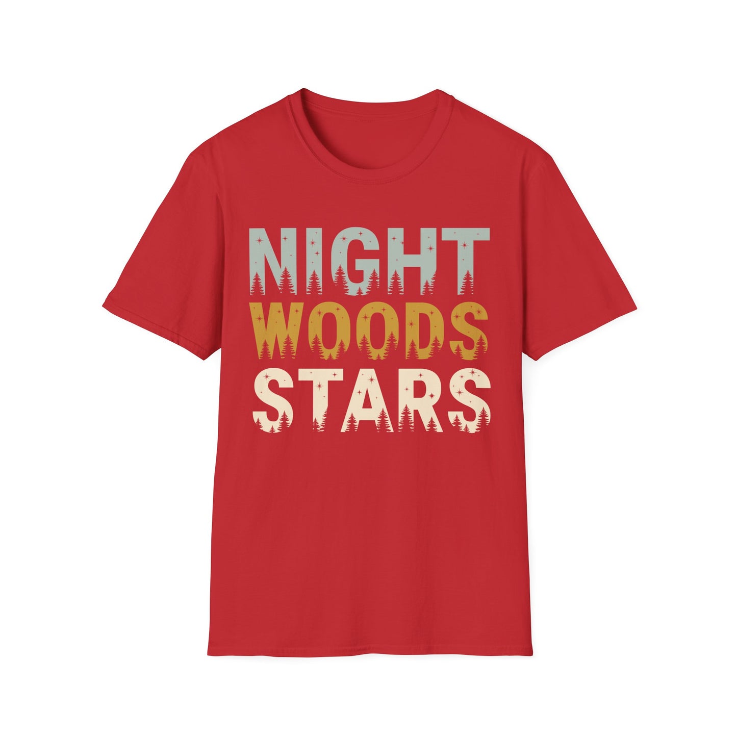 'Night Woods Stars' Camping T-Shirt