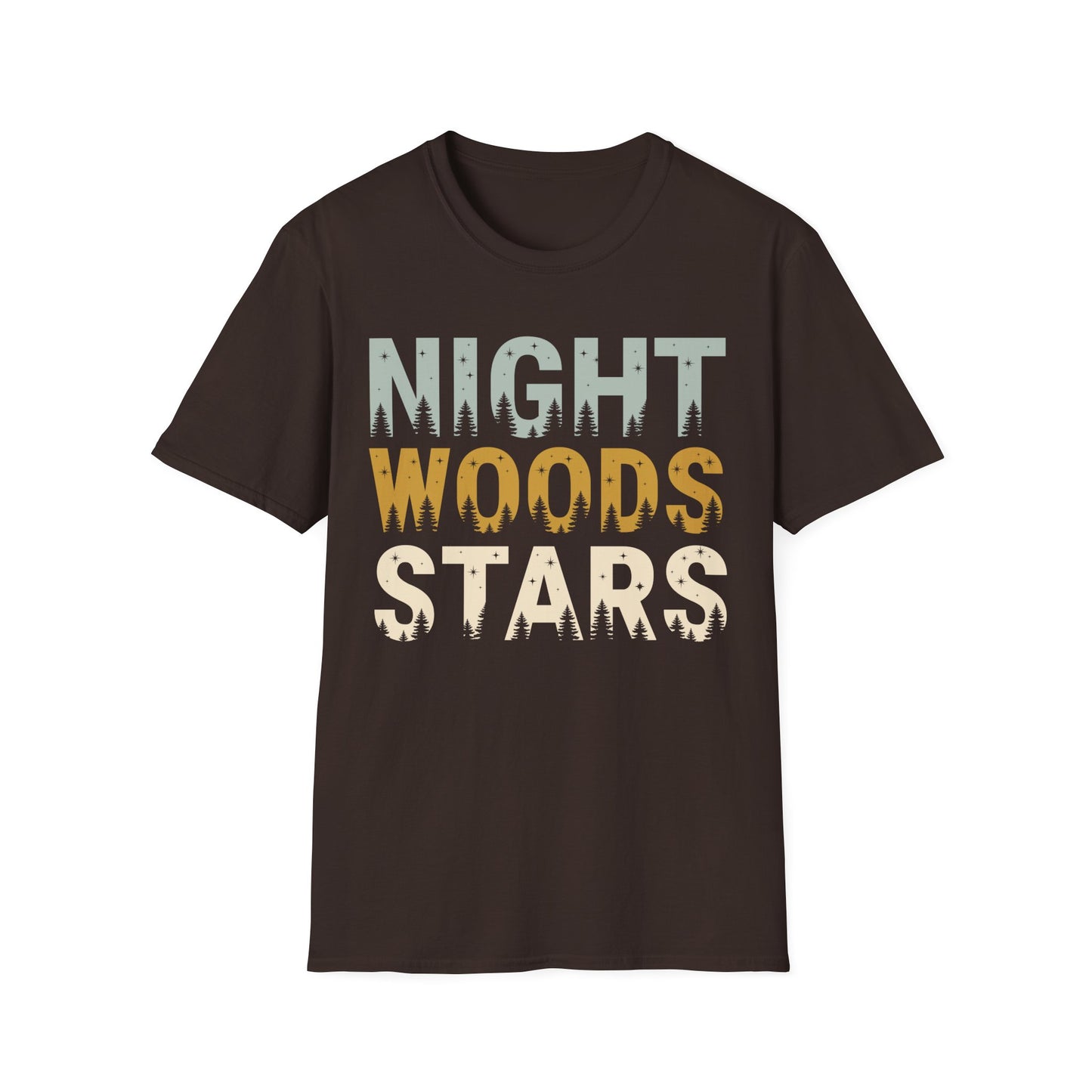 'Night Woods Stars' Camping T-Shirt