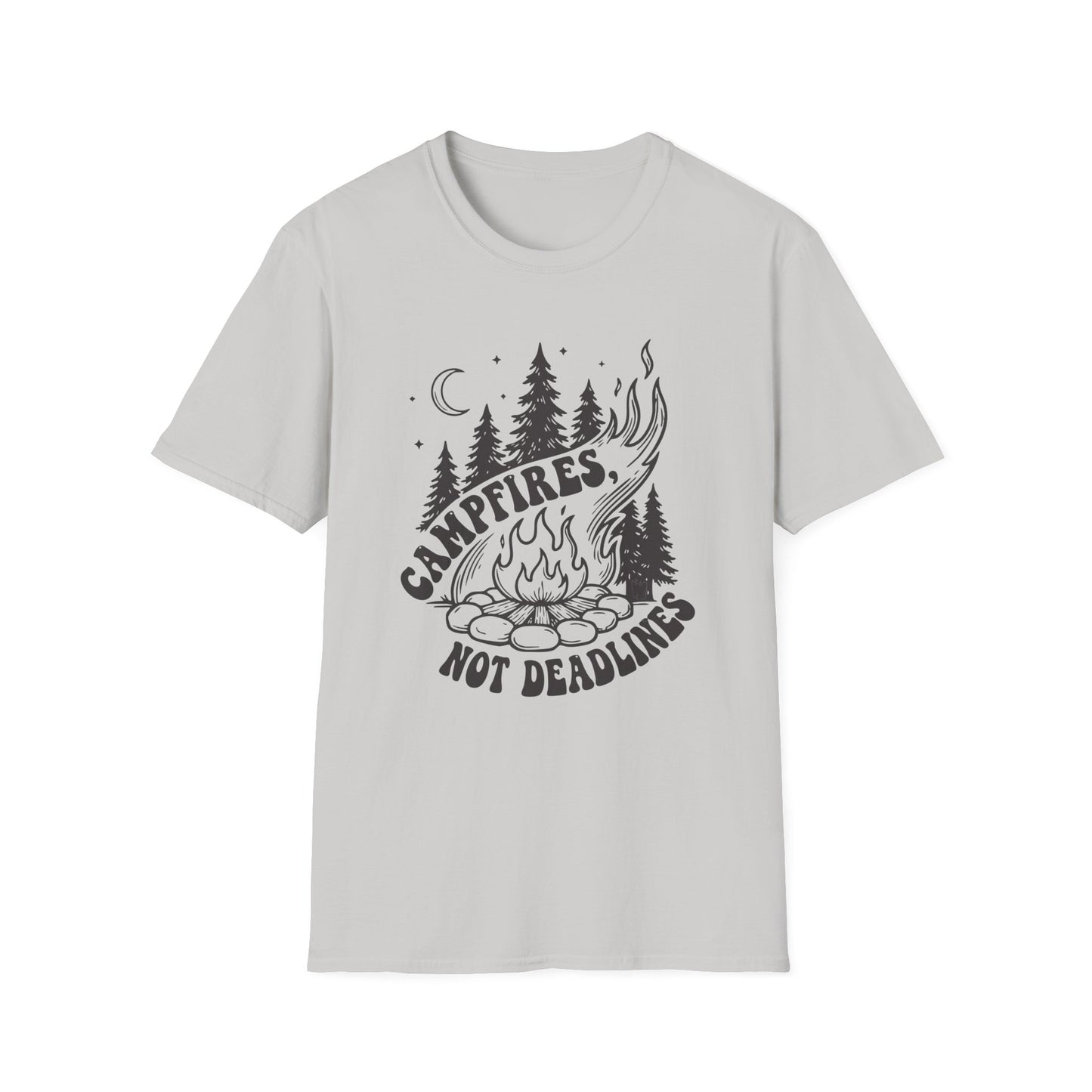 'Campfires, Not Deadlines' T-Shirt