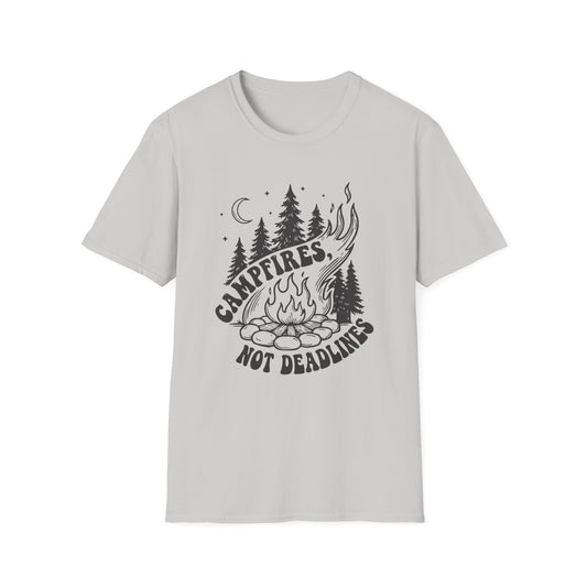 'Campfires, Not Deadlines' T-Shirt